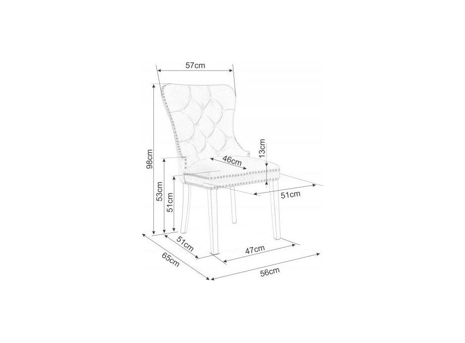 Jedálenská stolička FARIAL - bordó