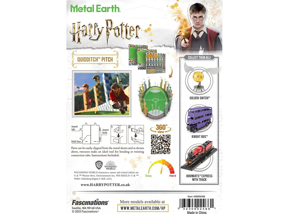 METAL EARTH 3D puzzle Harry Potter: metlobalové ihrisko