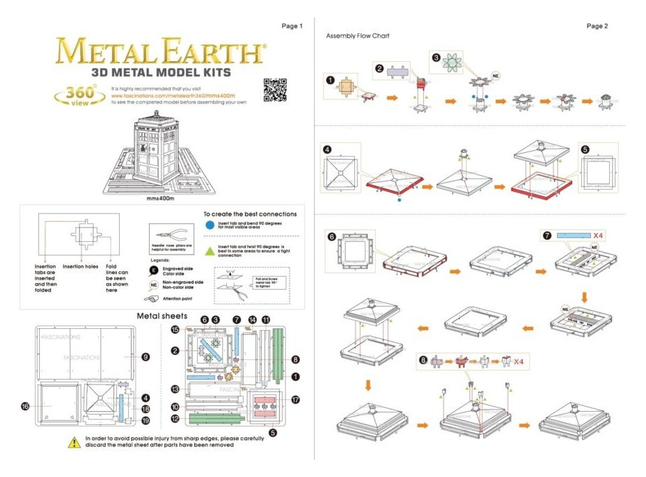 METAL EARTH 3D puzzle Doctor Who: Tardis