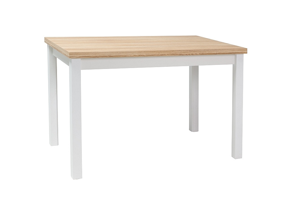 Jedálenský stôl ANYA 100x60 - dub natural/biely mat