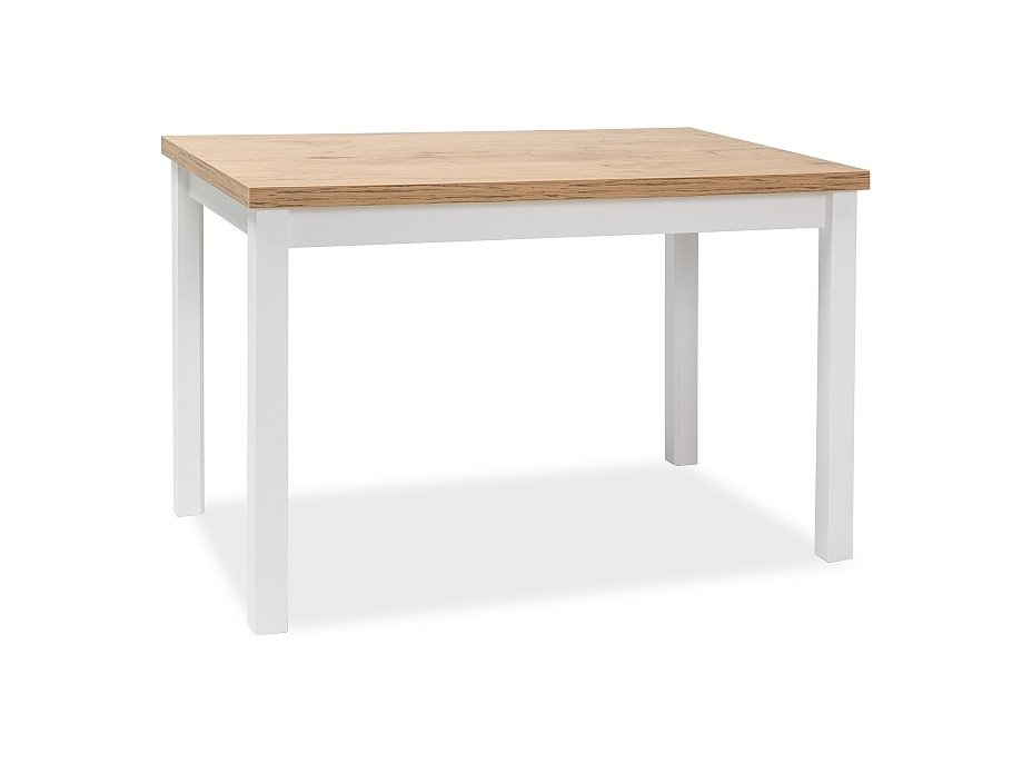 Jedálenský stôl ANYA 120x68 - dub lancelot/biely mat
