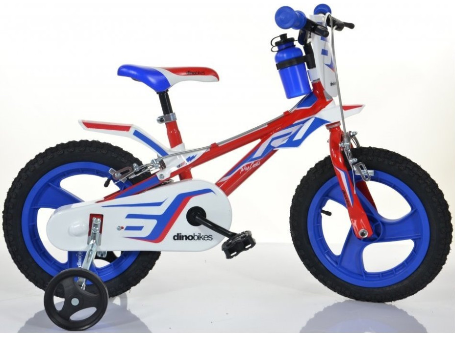 DINO BIKES Detský bicykel 814L06 červeno,modro,biele 14"