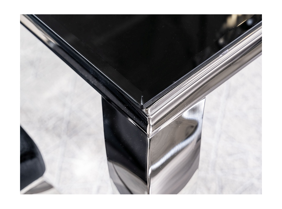 Konferenčný stolík PORTER 120x60 - čierna/chróm
