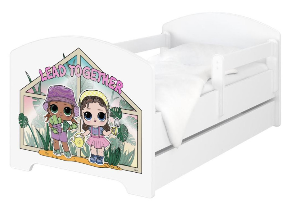 Detská posteľ L.O.L. Surprise! záhradníčky - 180x80 cm OSKAR LOL