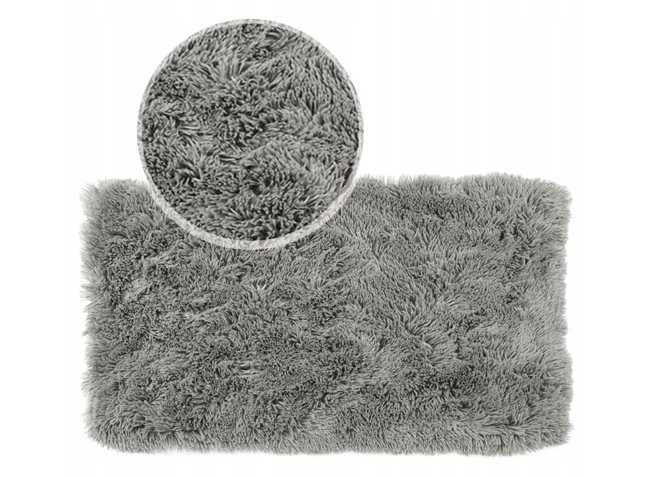 Detský plyšový koberec MAX - šedý
