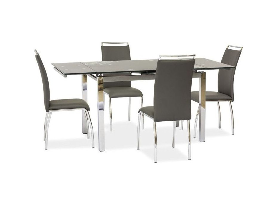 Jedálenský stôl GIULIETTA 110x74 - šedá/chróm