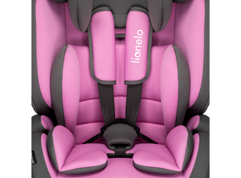LIONELO Autosedačka LEVI Simple 9-36 kg Candy Pink