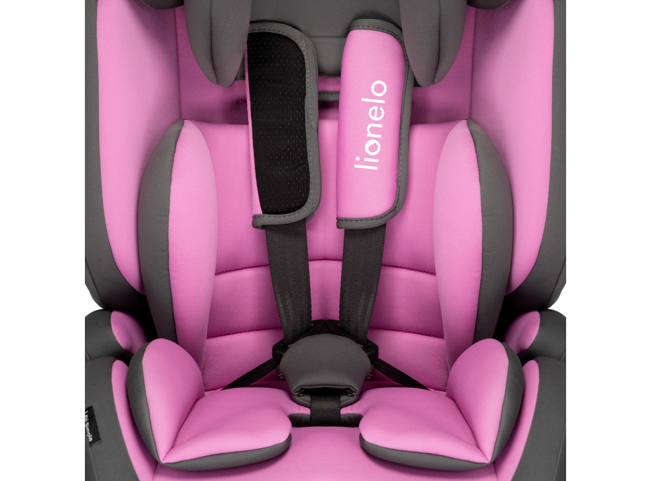 LIONELO Autosedačka LEVI Simple 9-36 kg Candy Pink