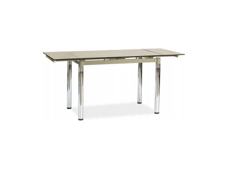 Rozkladací jedálenský stôl GENOVA 110x74 - šedá/chróm