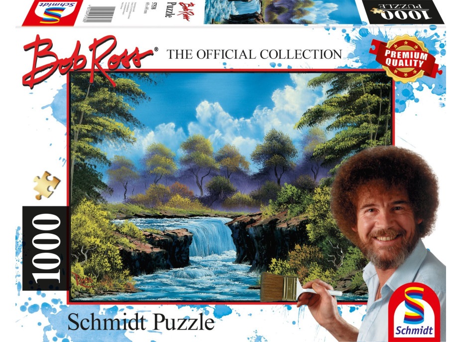SCHMIDT Puzzle Bob Ross: Vodopád na paseke 1000 dielikov