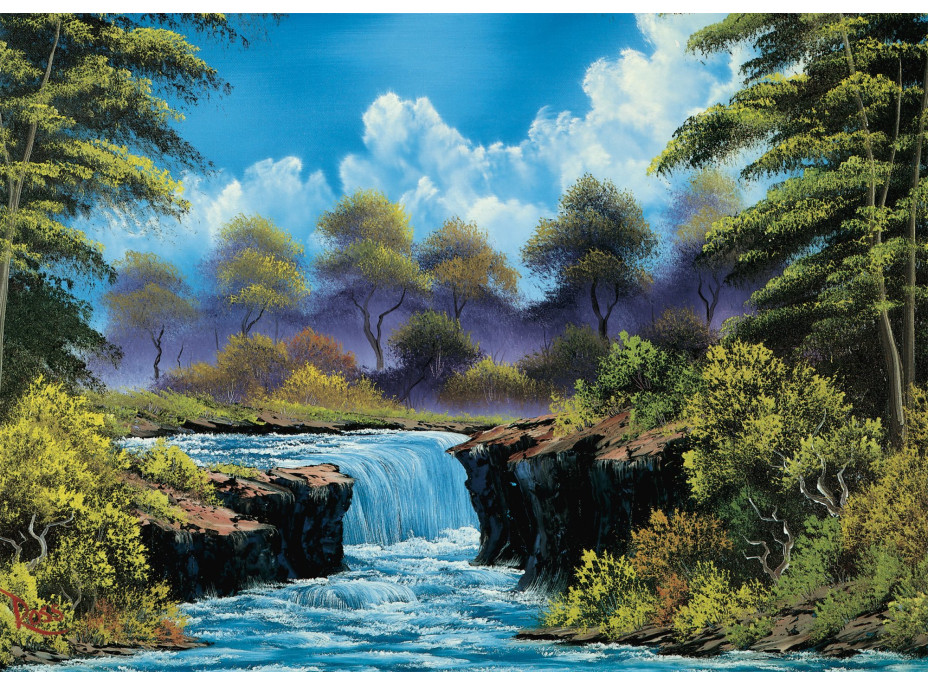 SCHMIDT Puzzle Bob Ross: Vodopád na paseke 1000 dielikov