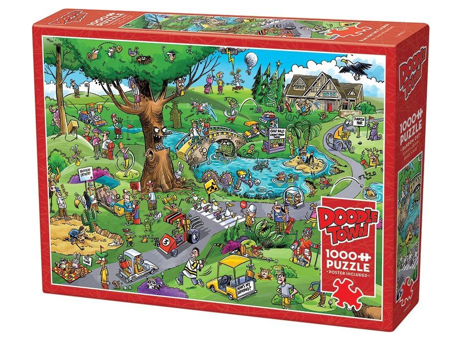 COBBLE HILL Puzzle DoodleTown: Typický golf 1000 dielikov