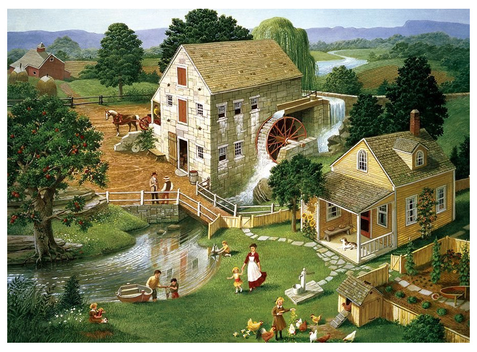 COBBLE HILL Puzzle Mlyn The Four Star 1000 dielikov