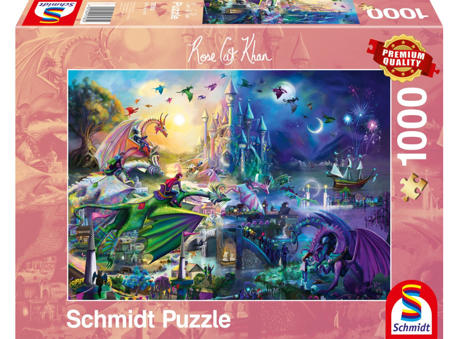 SCHMIDT Puzzle Nočná dračia súťaž 1000 dielikov