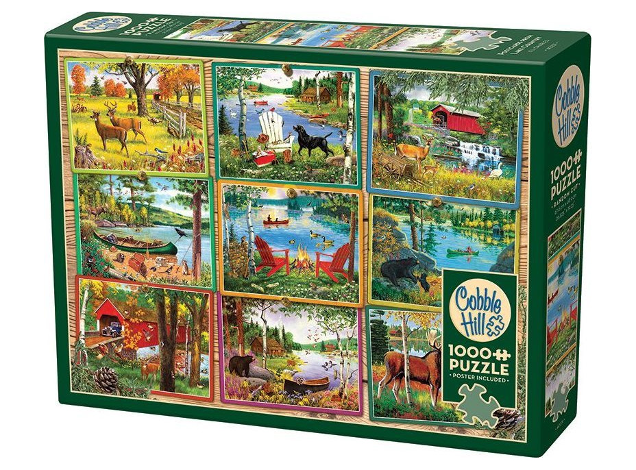 COBBLE HILL Puzzle Pohľady od jazera 1000 dielikov