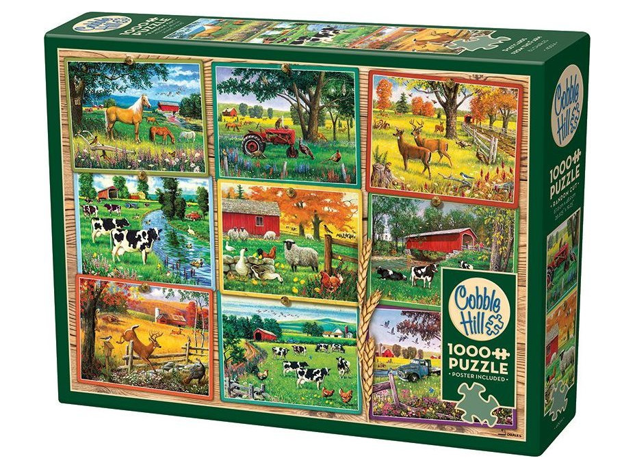COBBLE HILL Puzzle Pohľady z farmy 1000 dielikov