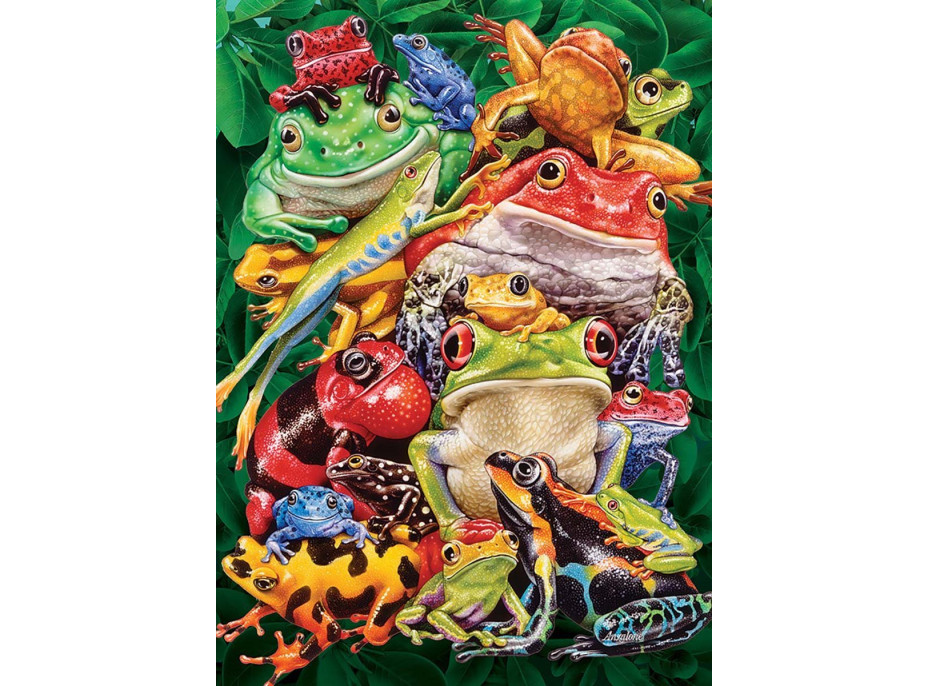 COBBLE HILL Puzzle Žabí biznis 1000 dielikov