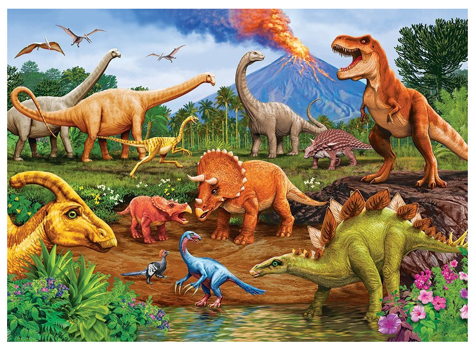 COBBLE HILL Rodinné puzzle Dinosaury 350 dielikov