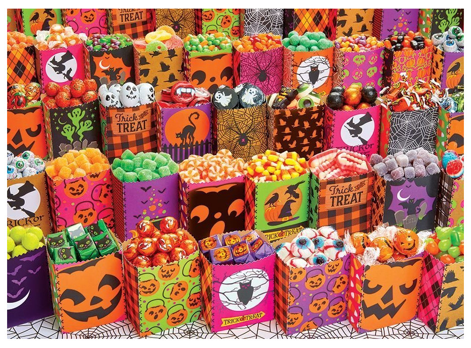 COBBLE HILL Puzzle Halloweenskej sladkosti 500 dielikov