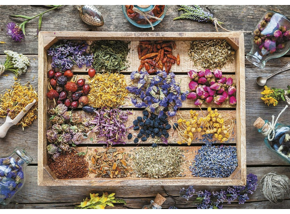 PIATNIK Puzzle Liečivé bylinky 1000 dielikov
