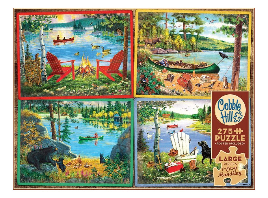 COBBLE HILL Puzzle Krajina chatárov XL 275 dielikov