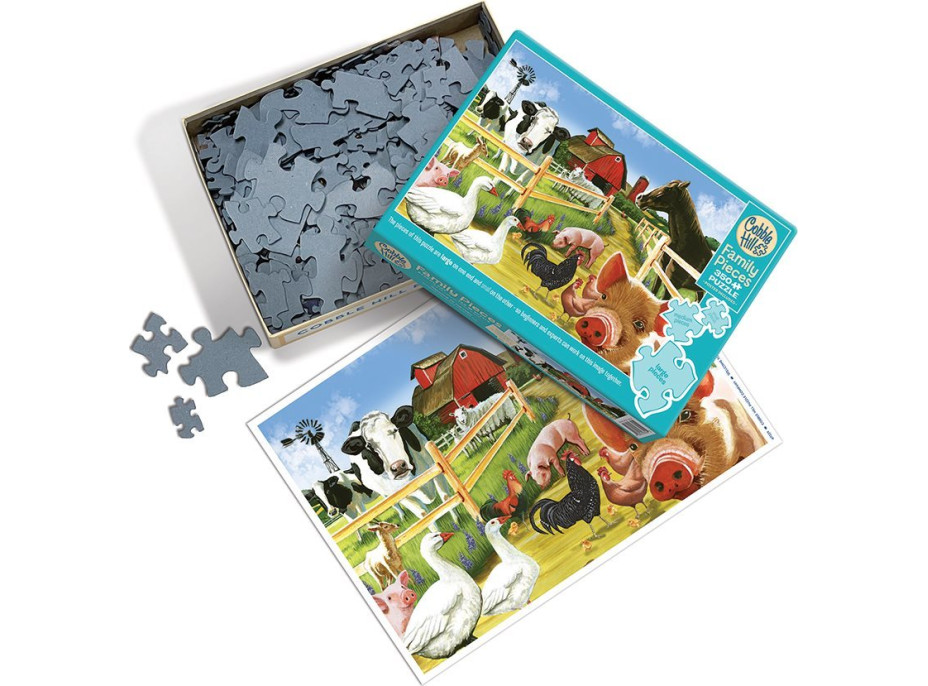 COBBLE HILL Rodinné puzzle Vitajte na farme 350 dielikov