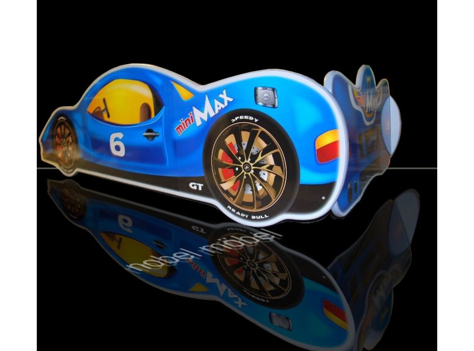 Detská autopostel MINIMAX 180x90 cm - modrá