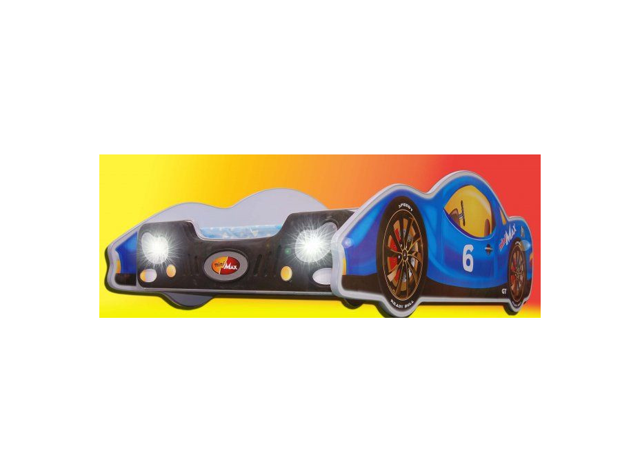 Detská autopostel MINIMAX 180x90 cm - modrá