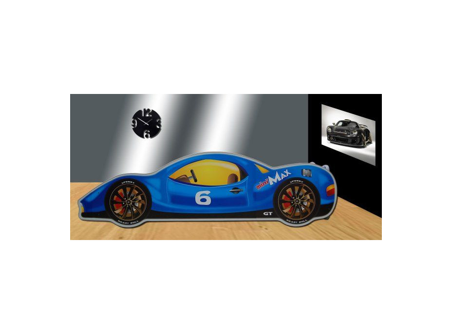 Detská autopostel MINIMAX 180x90 cm - modrá