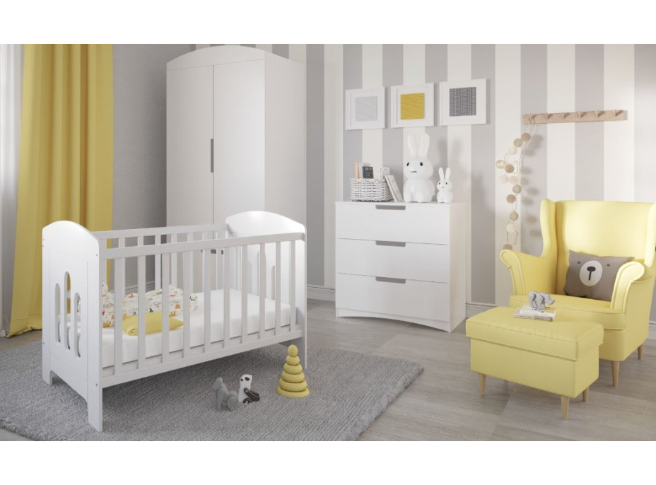 Detská postieľka CLASSIC 2 - biela