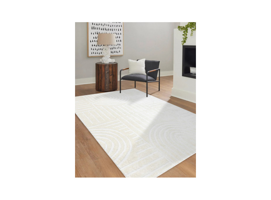 Kusový koberec Mode 8586 geometric cream