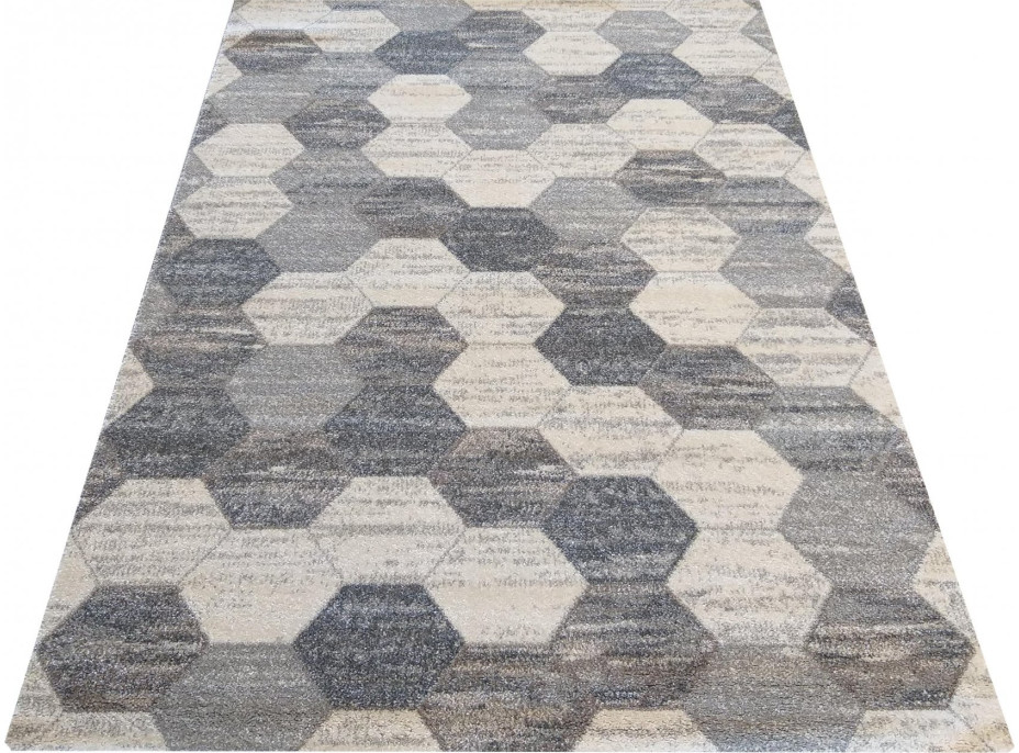 Kusový koberec STIVA hexa - šedý