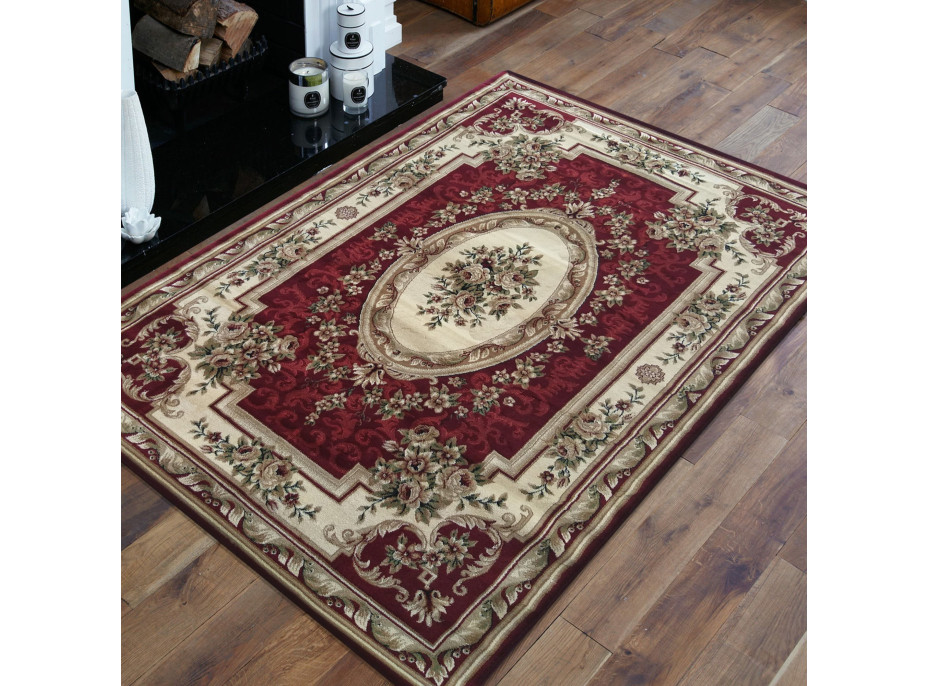 Kusový koberec NOBLE rosette - červený
