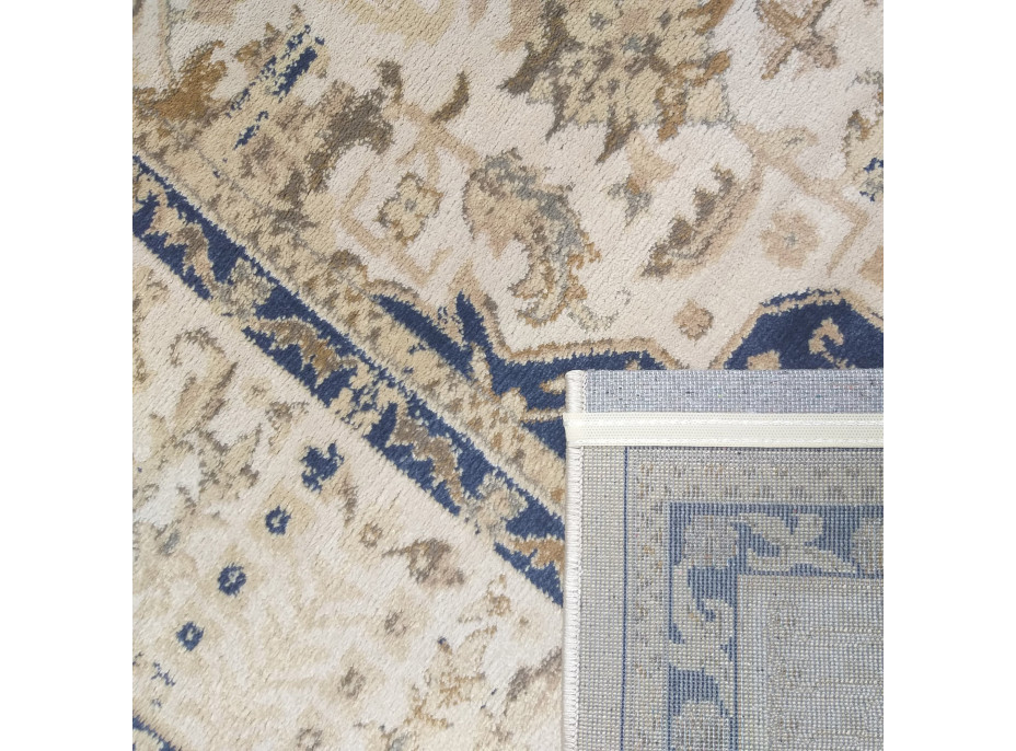 Kusový koberec MYLES PRA 55A-BM - béžový/modrý