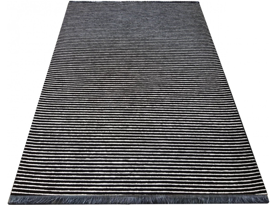 Kusový koberec MONDO 01 - čiernobiely