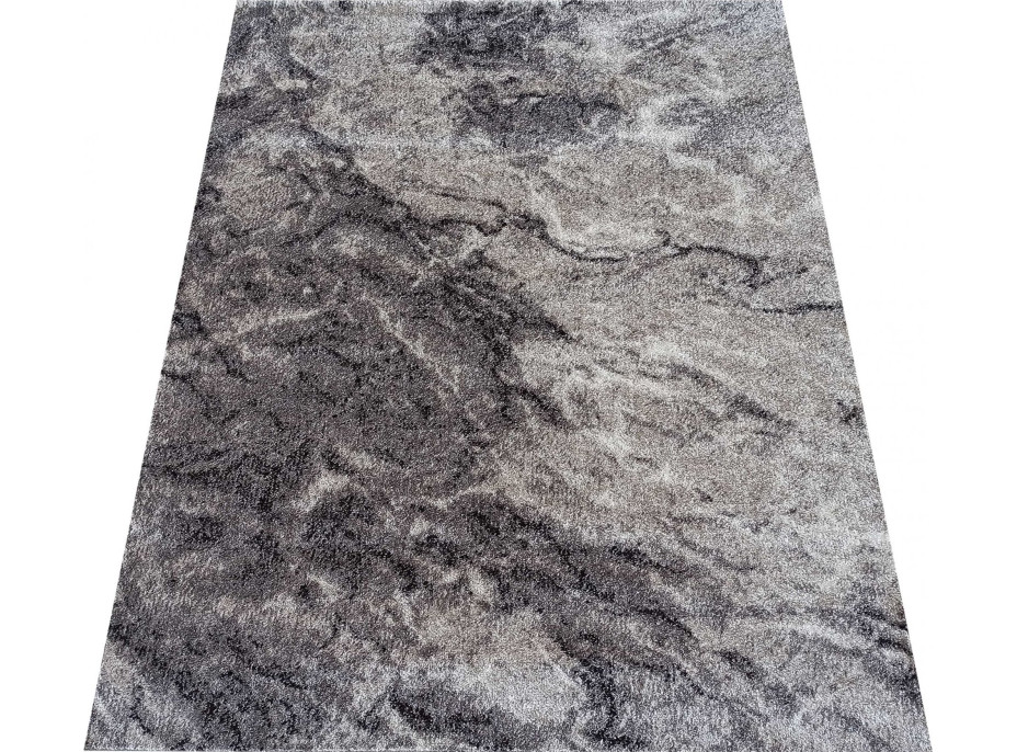 Kusový koberec PANNE mramor - odtiene šedej