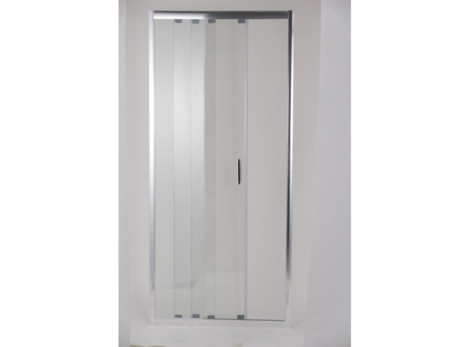 Sprchové dvere do niky 3-dielne CUNTIS - chróm
