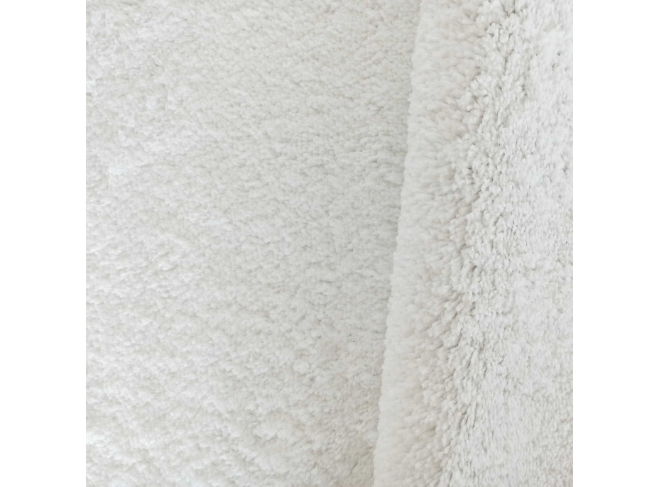 Moderný koberec SHAGGY CAMIL - biely