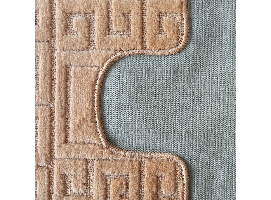 Súprava kúpeľňových predložiek s výrezom TÁŇA - greek - oranžová