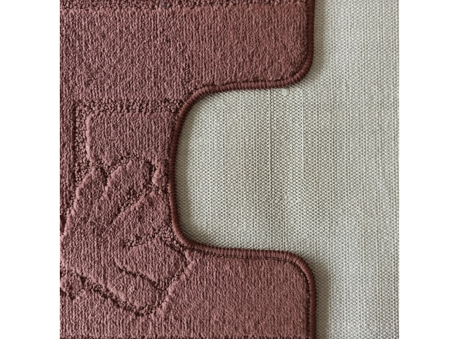 Súprava kúpeľňových predložiek s výrezom TÁŇA - sea - hnedá