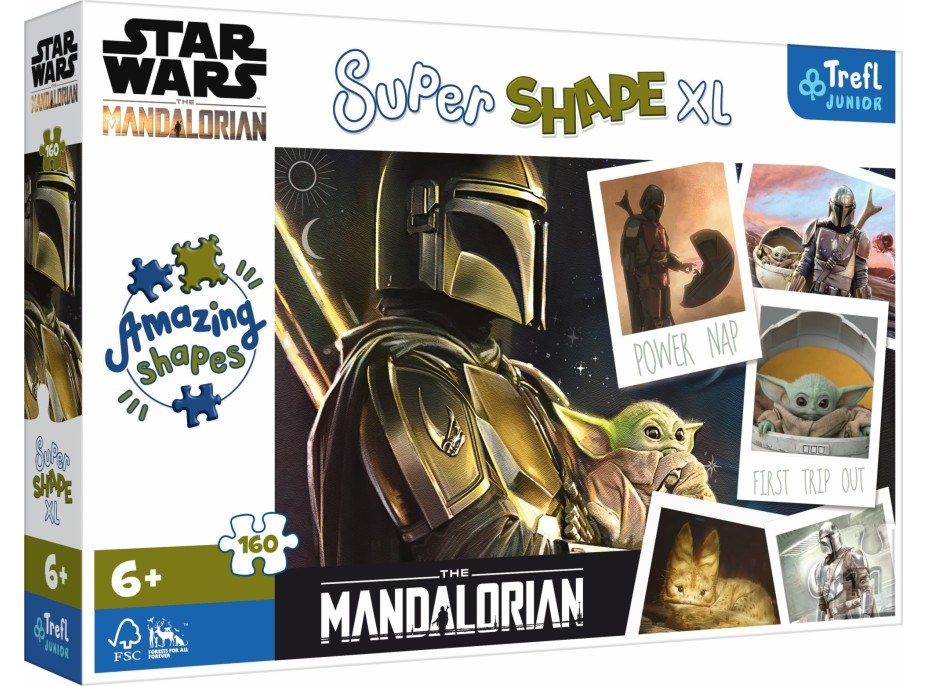 TREFL Puzzle Super Shape XL Star Wars: Mandalorian 160 dielikov