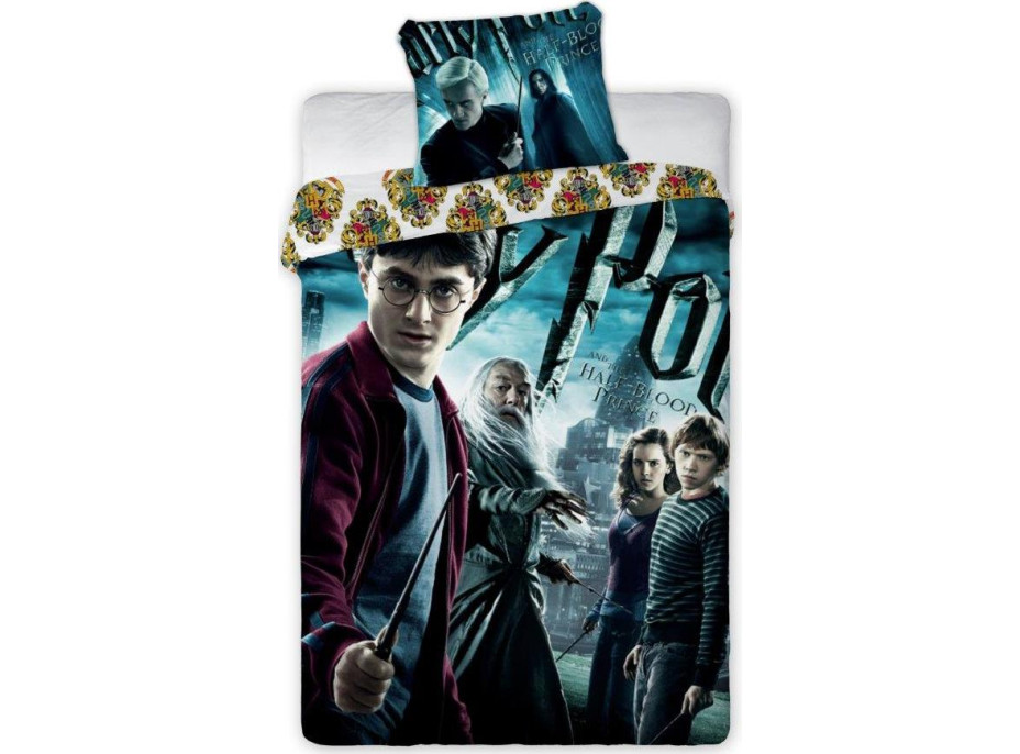 Detské bavlnené obliečky HARRY POTTER 001 - 140x200 cm