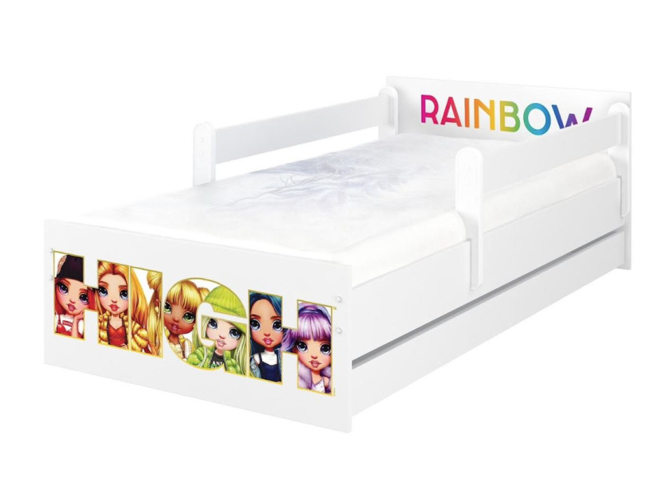 Detská posteľ MAX - 200x90 cm - Rainbow High - Friends