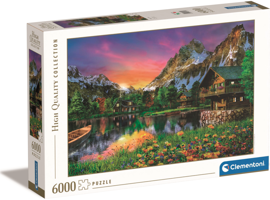 CLEMENTONI Puzzle Jazero v Alpách 6000 dielikov
