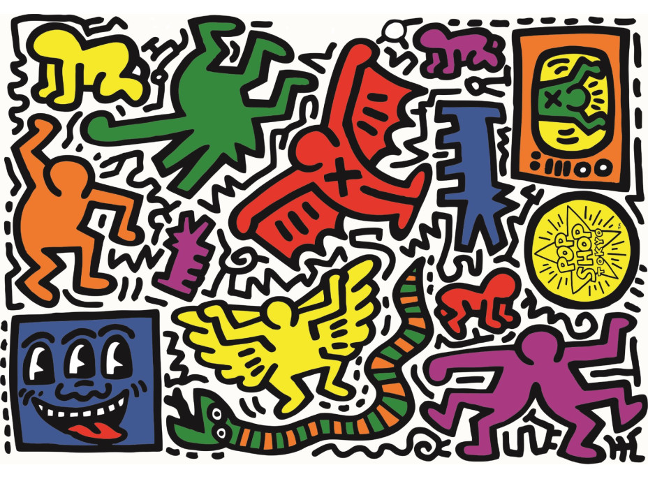 CLEMENTONI Puzzle Novo Art Series: Keith Haring 1000 dielikov