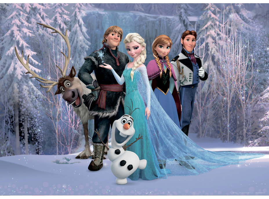 Detská fototapeta DISNEY - Frozen v kúzelnom lese - 156x112 cm