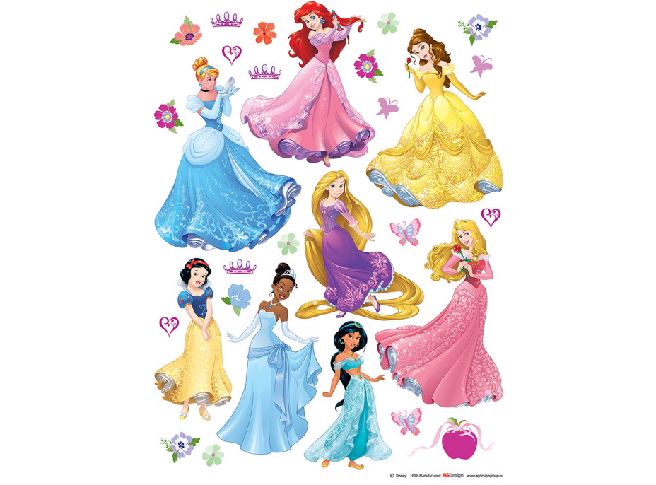 Detská samolepka DISNEY PRINCEZNY 4 65x85 cm