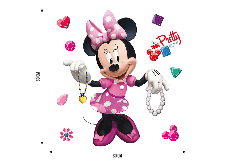 Detská samolepka DISNEY MINNIE MOUSE 30x30 cm