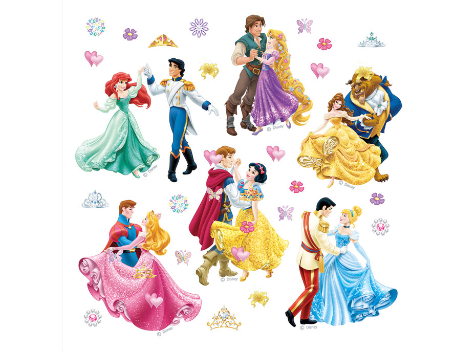 Detská samolepka DISNEY PRINCEZNY 30x30 cm