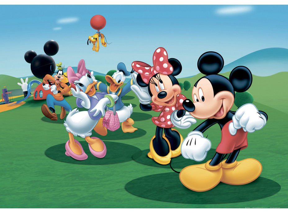 Detská fototapeta DISNEY - Mickey Mouse tancuje s priateľmi - 156x112 cm